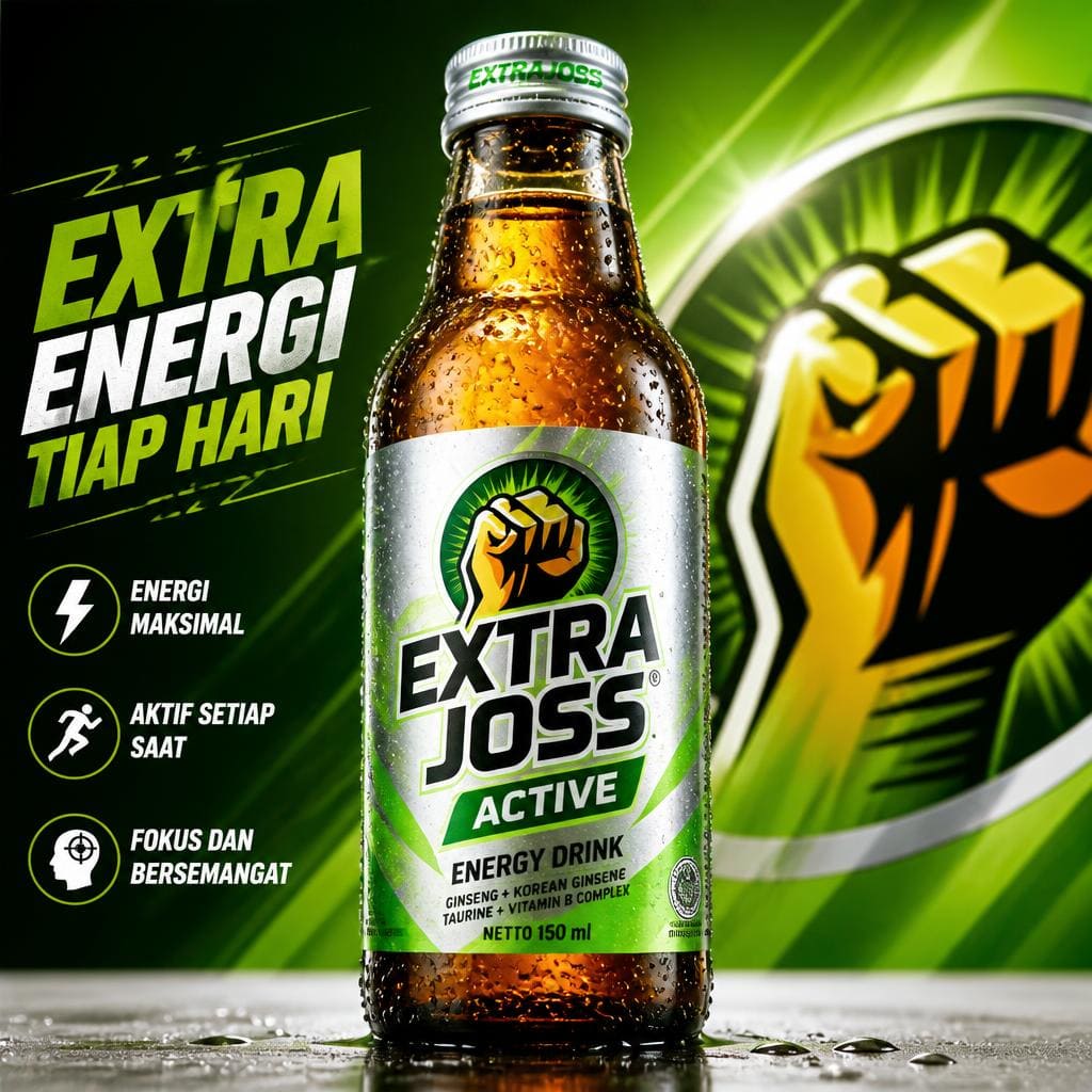 Extrajoss Warkop 84 minuman segar praktis untuk teman santai
